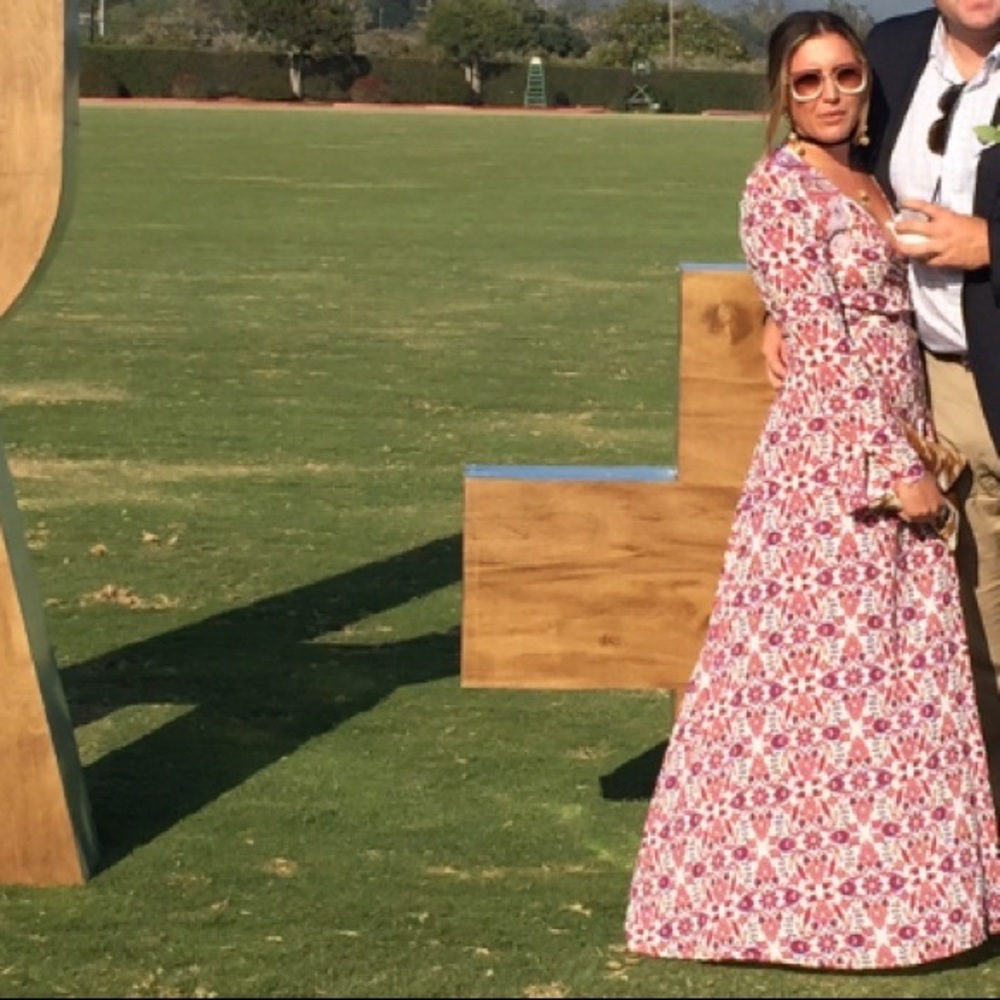 Maxi wrap bell sleeve Tigerlilly dress. - Picture 3 of 8